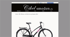 Desktop Screenshot of cikelsmeden.dk